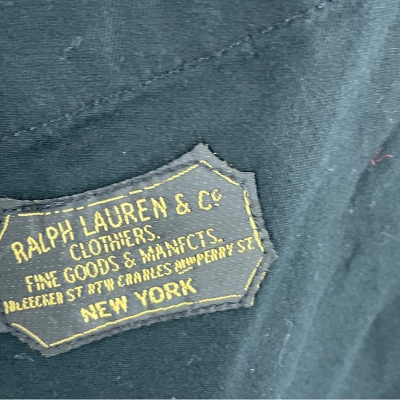 Ralph Lauren & Co. Clothiers Mens M Black Chalk Line Cotton Blazer Jacket 1024 - Picture 4 of 8